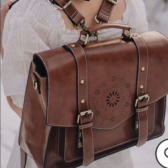 ECOSUSI Women’s Faux Classic Big Briefcase - Picture 2 of 7